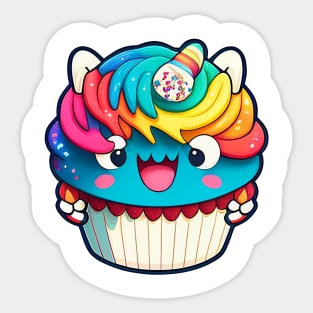 Cupcake Monster Sticker